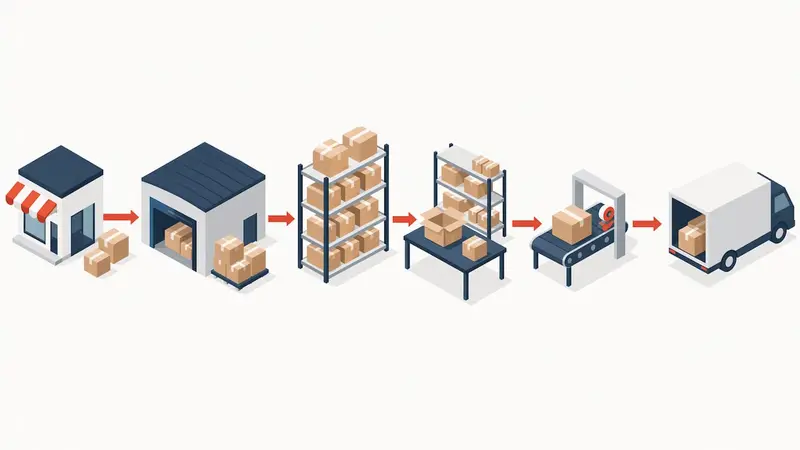 Schemat procesu realizacji zamówienia w fulfillment