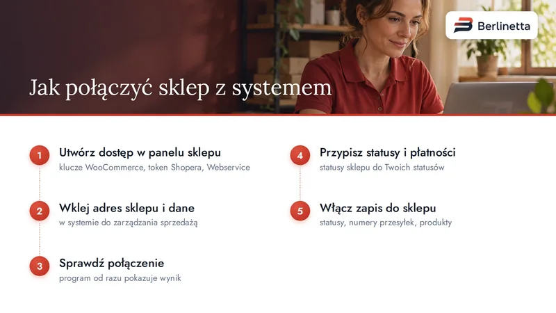 Jak połączyć sklep z systemem do zarządzania sprzedażą: dostęp w panelu, dane, test połączenia, statusy, zapis do sklepu
