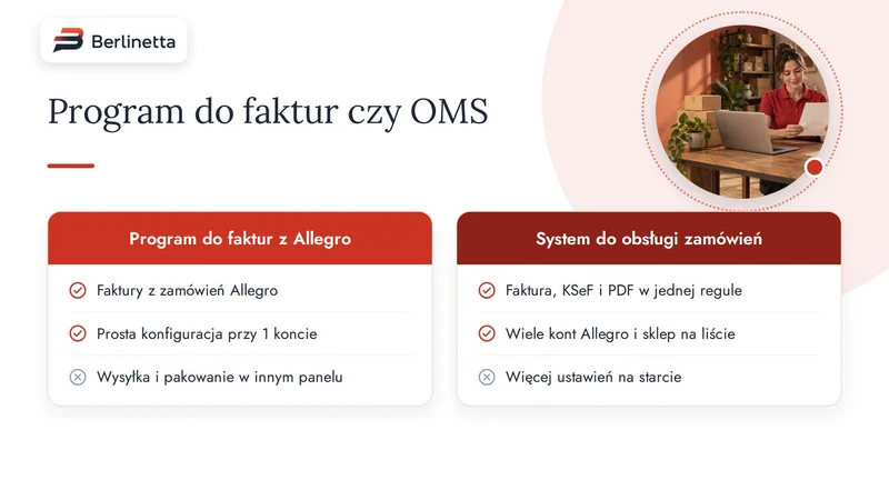 Porównanie: program do faktur połączony z Allegro i system do obsługi zamówień z fakturami