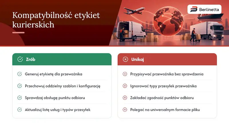 Czy jedna etykieta działa u każdego przewoźnika — overview diagram